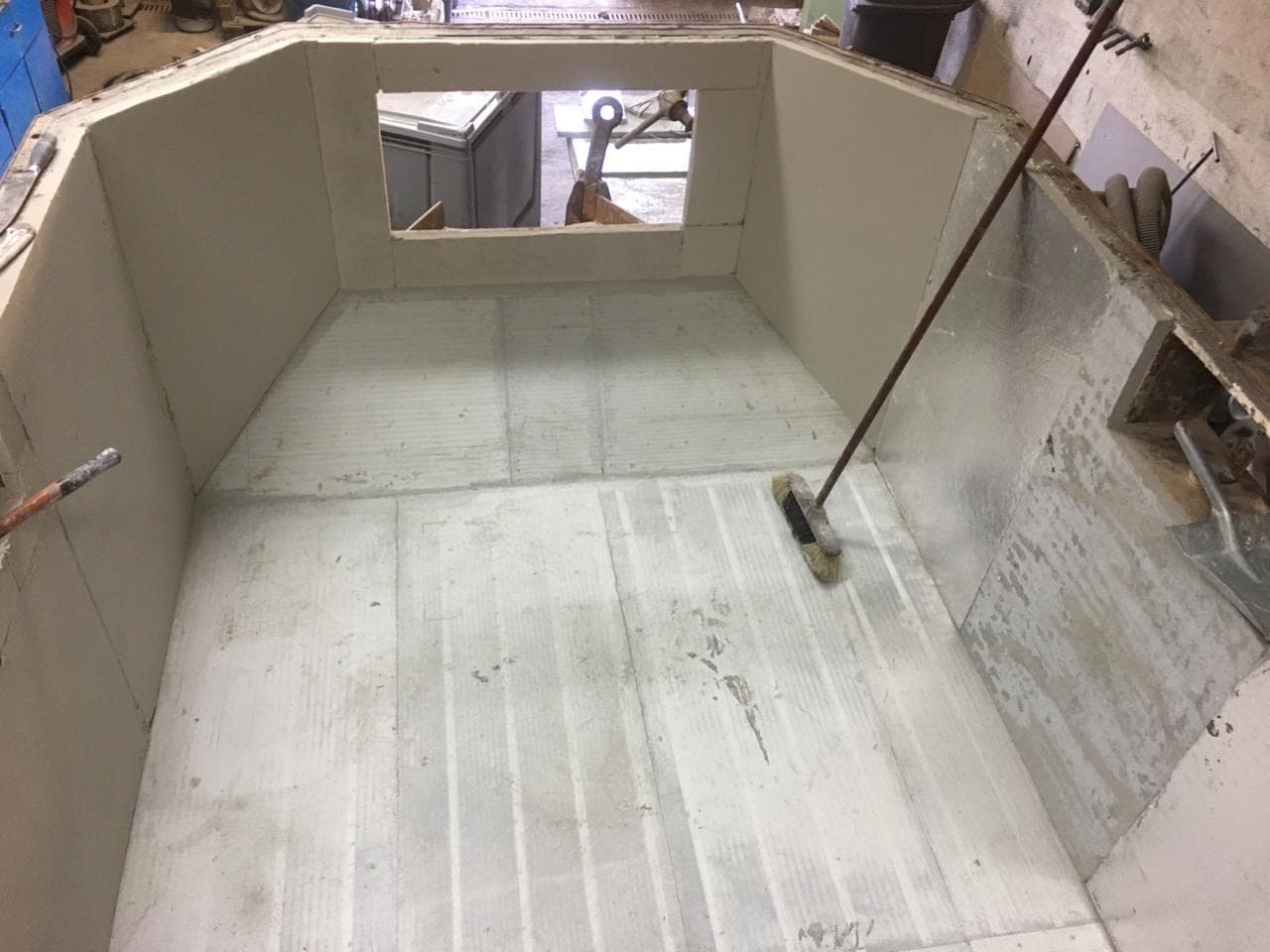 Dosierofen nach abgeschlossener Neuzustellung