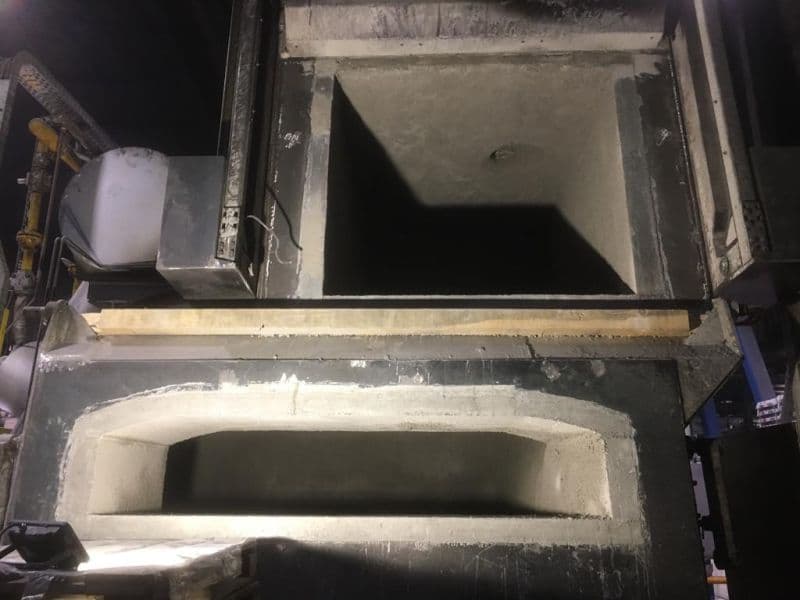 Modernisierter Aluminiumofen nach Komplettüberholung