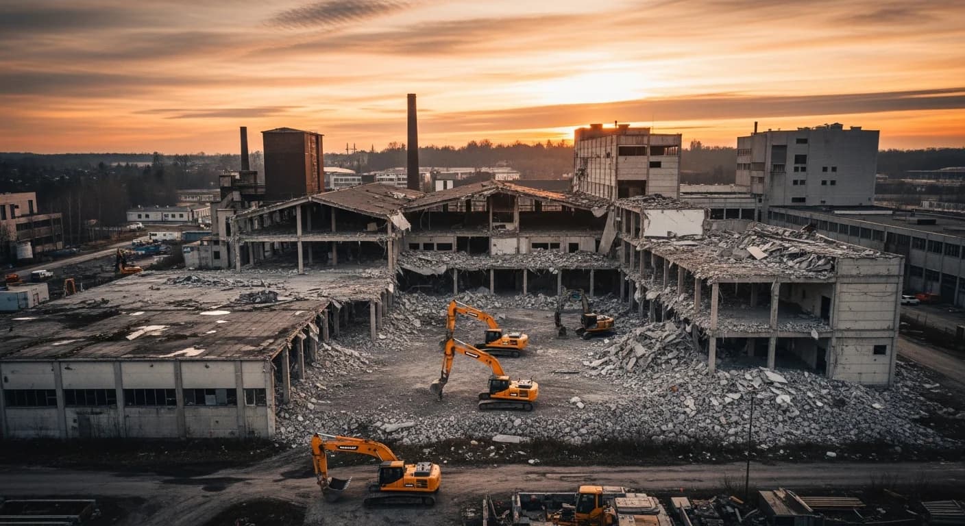 Kompletter Werksrückbau