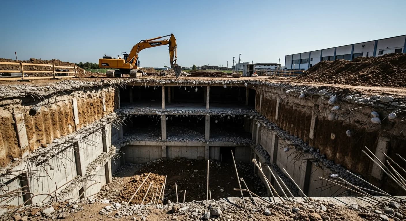 Fundamente, Kanäle, Bodensanierung