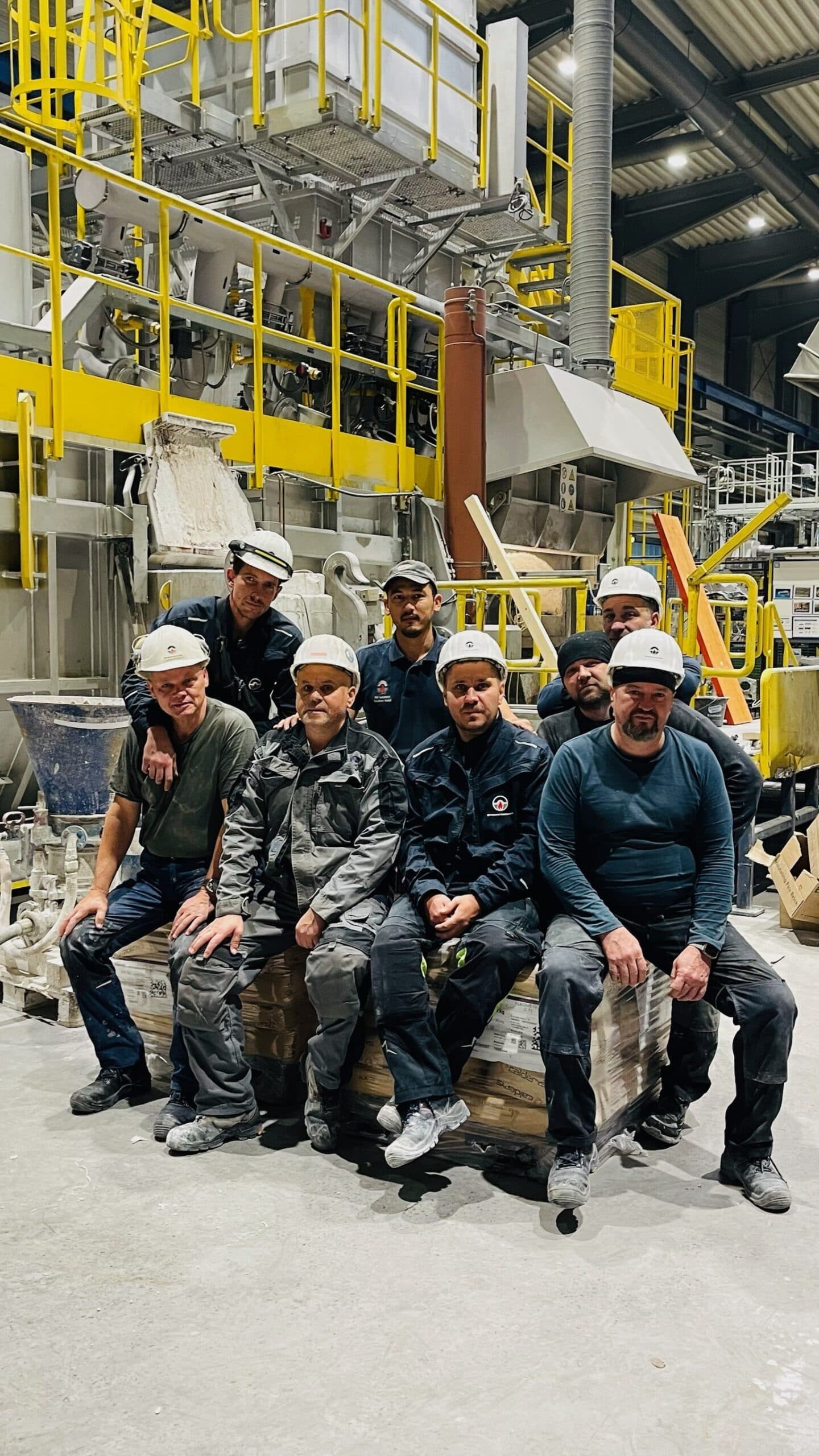 SBS Montageteam auf der Baustelle